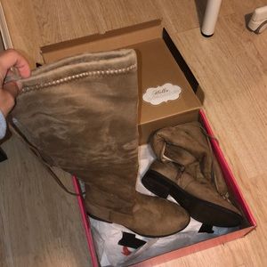 Knee High Suede Boots